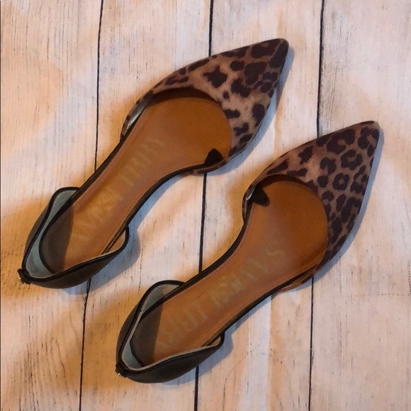 Sam & Libby Shoes - Sam & Libby Animal Printed Pointed Toe Flats